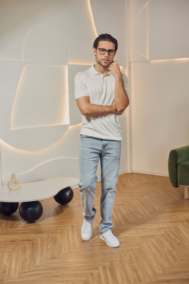 Джинсы мужские светло-синие