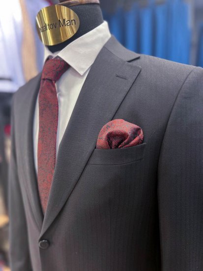 Костюм MAZALTOVMAN 2-ка премиум Черный в полоску