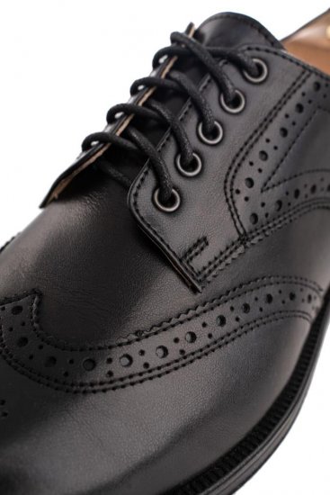 Дерби MAZALTOVMAN Черные брогированные