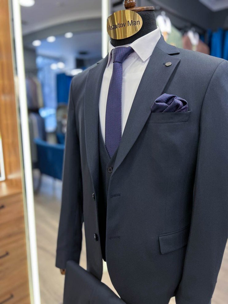 Костюм MAZALTOVMAN 3-ка Синий фактурный