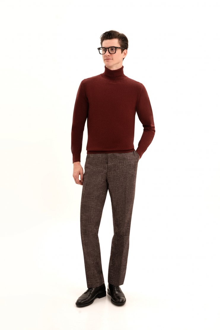 Водолазка МАС Винно-красная