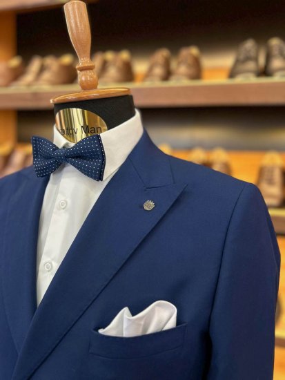 Костюм МИР 2-ка двубортный Синий